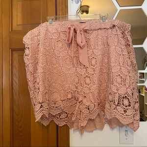 Lacey pink shorts
